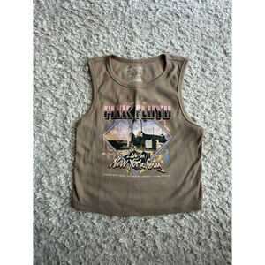 Women's Pink Floyd Tank Top Size S Brown
